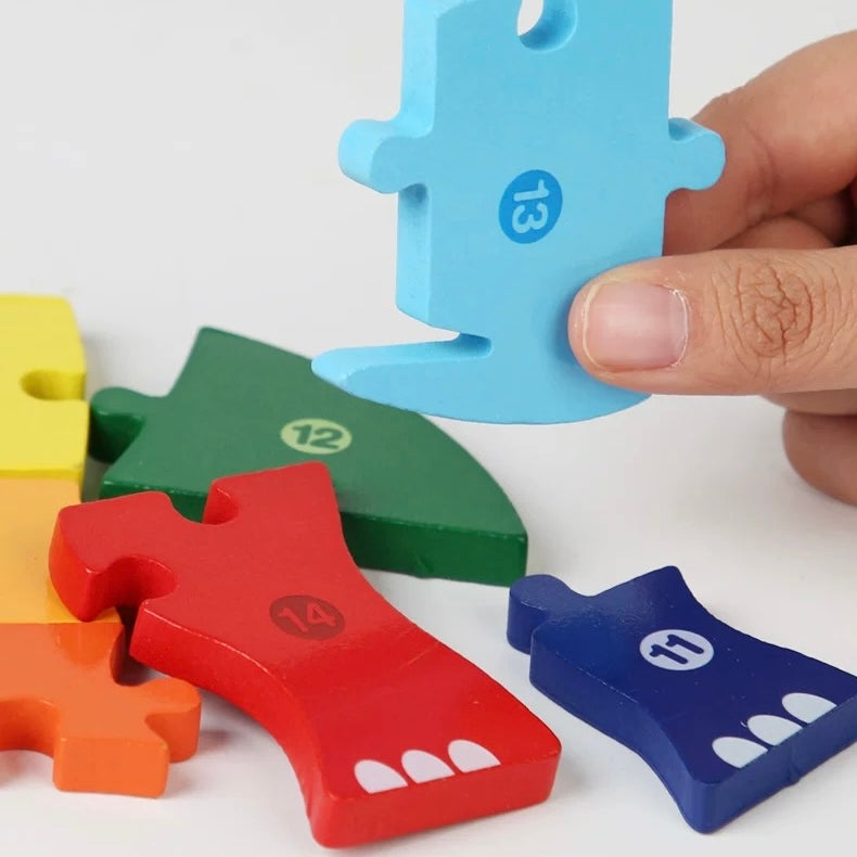 Large Wooden Numbered Puzzle - Assorted Designs