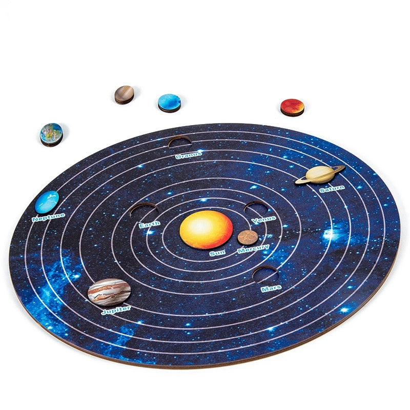 The Solar System Wooden Puzzle