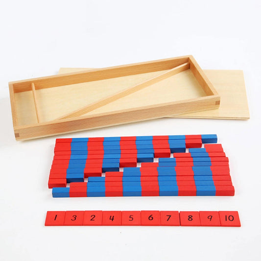 Montessori Blue and Red Number Rods