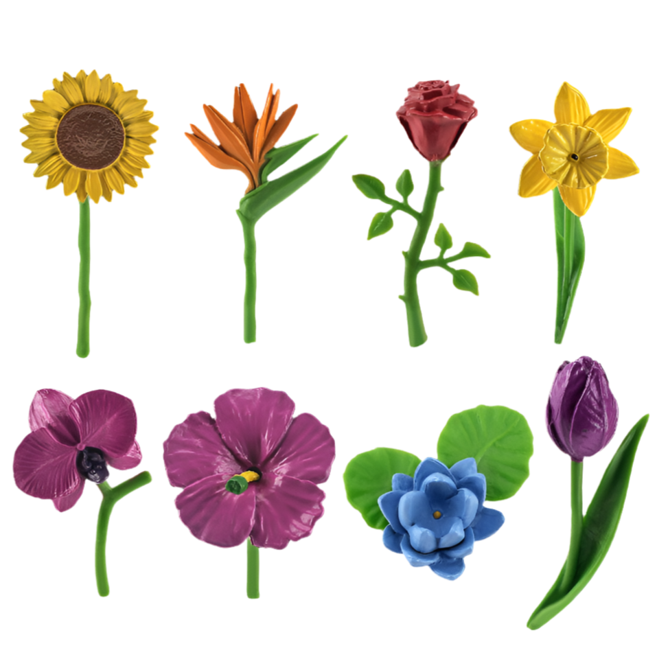 Beautiful Flowers Around the World - Set of Figurines