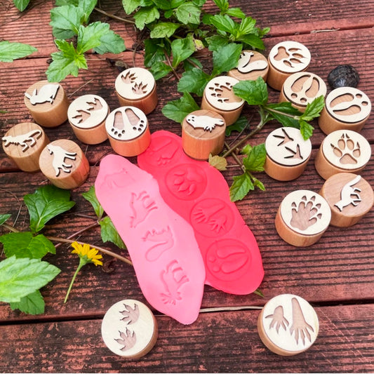 Animal Footprint Stamps - Set of 9