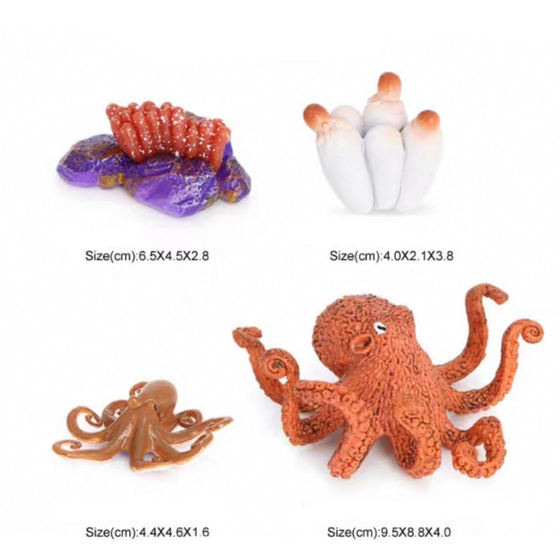 Life Cycle of an Octopus - Set of Figurines