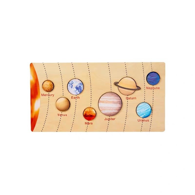 The Solar System Wooden Puzzle