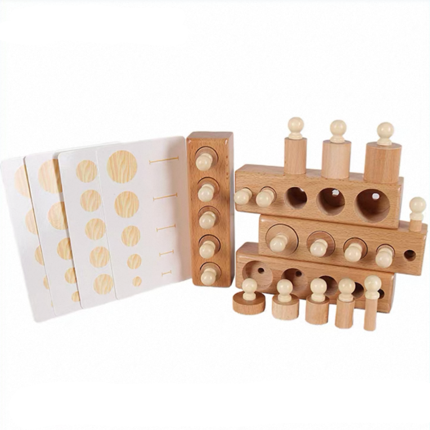 Montessori Knobbed Cylinders Bundle