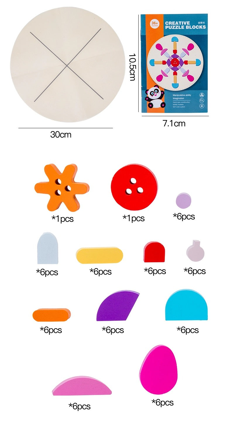 Beautiful Loose Parts: Shape Pieces for Creating Kaleidoscopic, Mandala Art Patterns