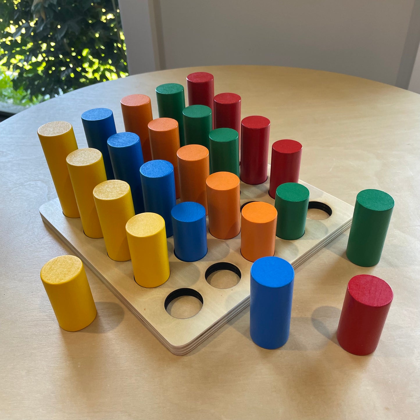 Montessori Wooden Peg Board