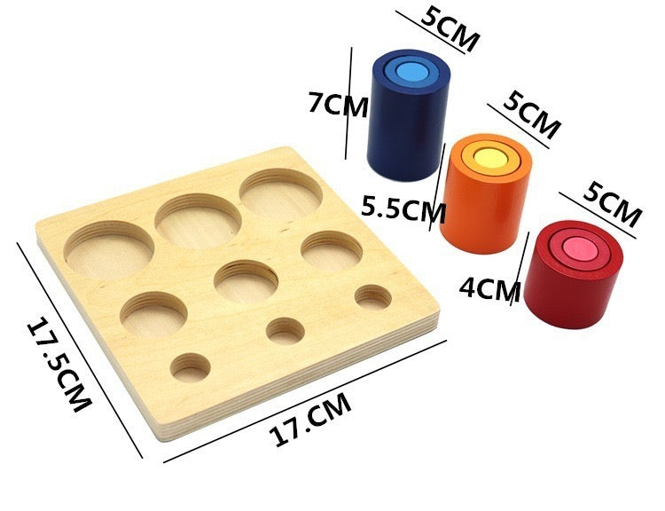 Montessori 3D Sorting & Nesting Board