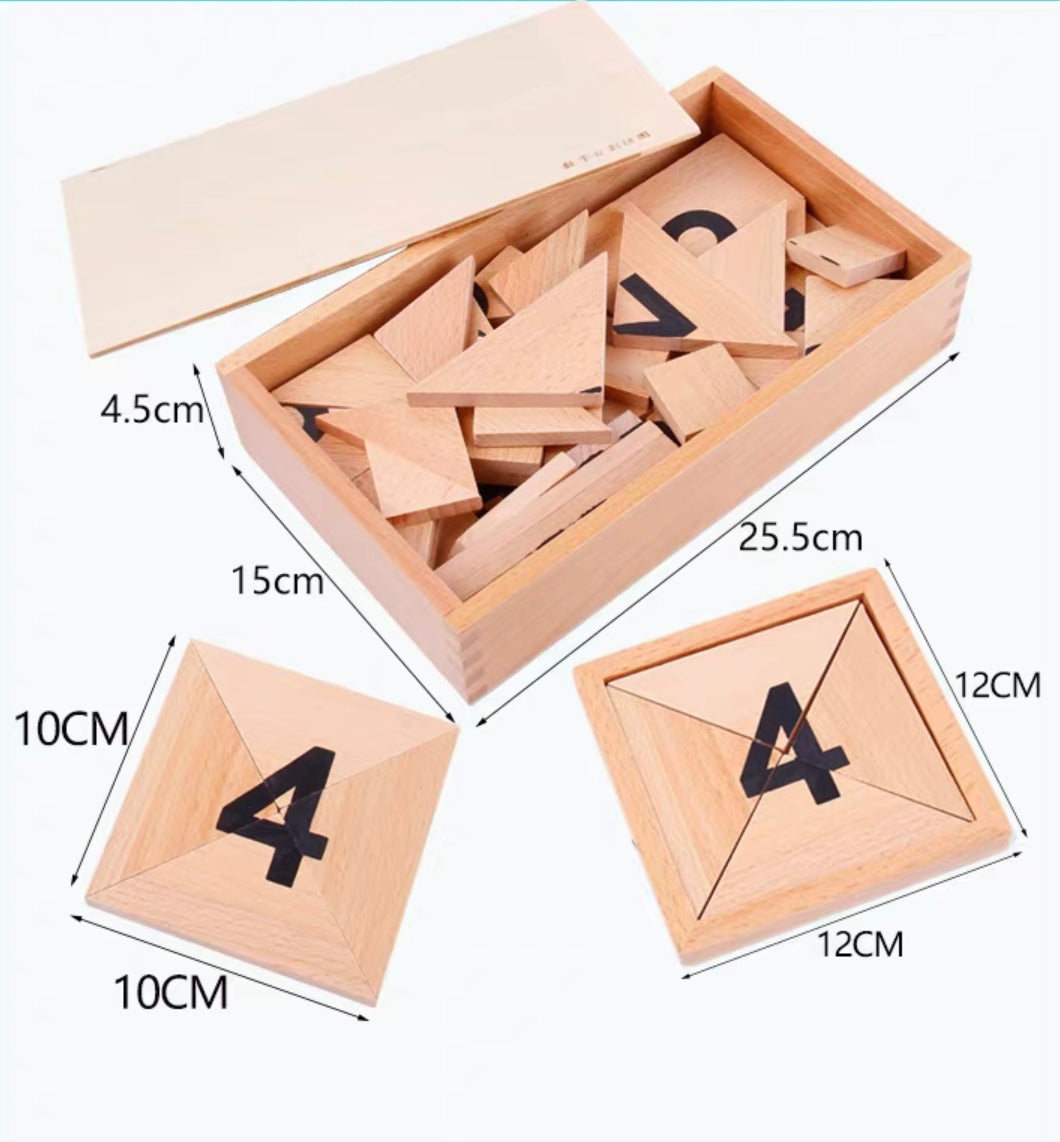 Montessori Numeral Building & Recognition Puzzle
