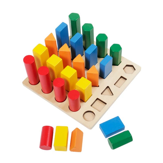 Montessori Wooden Peg Board