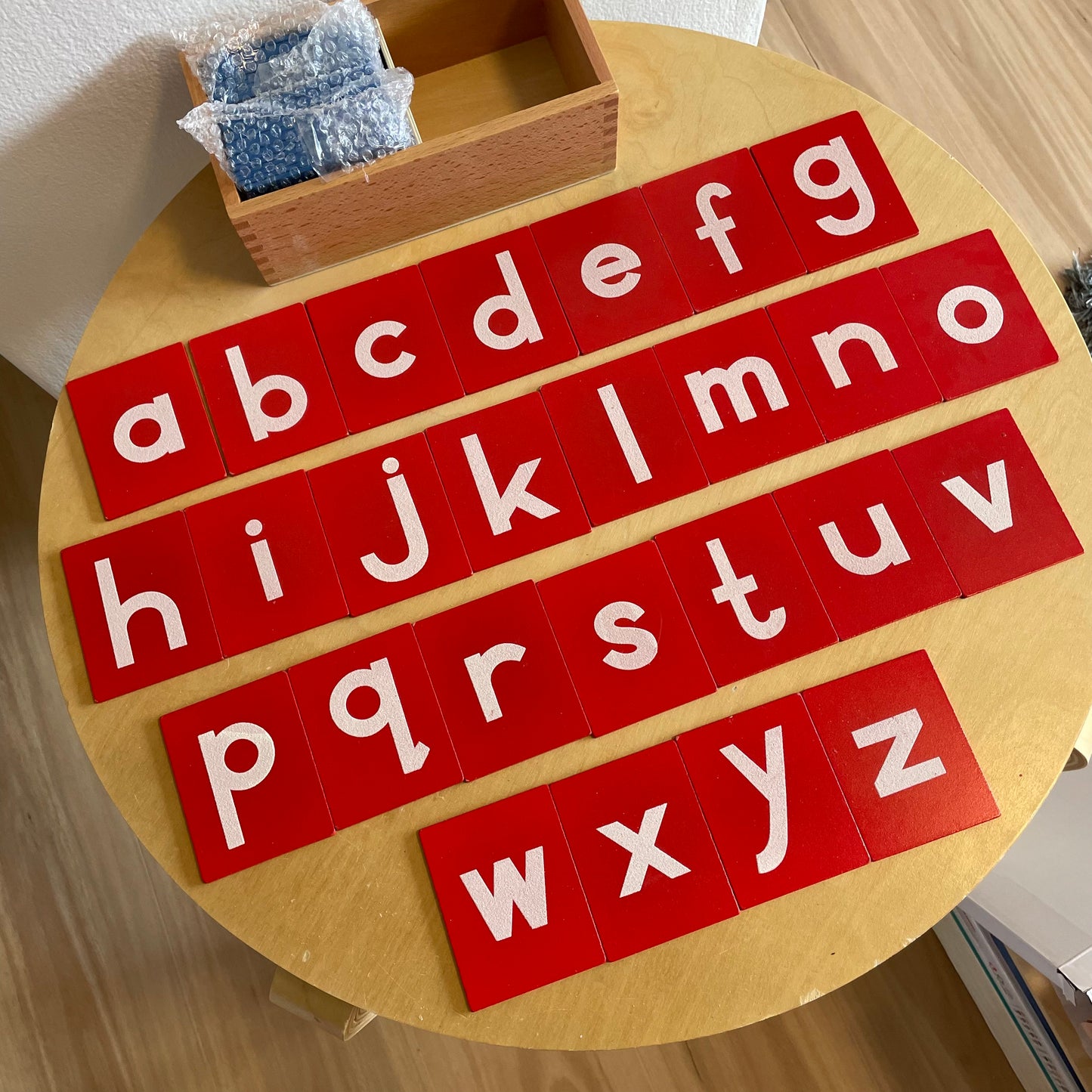 Montessori Blue and Red Sandpaper Letters Set