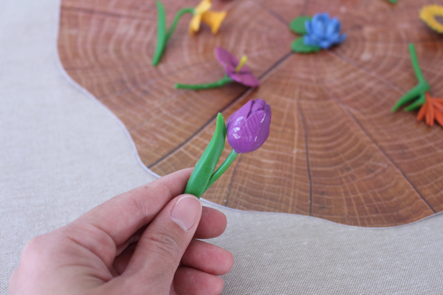 Beautiful Flowers Around the World - Set of Figurines