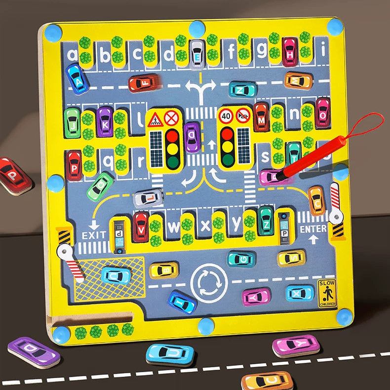Magnetic Alphabet Matching & Spelling Game - The Racecourse