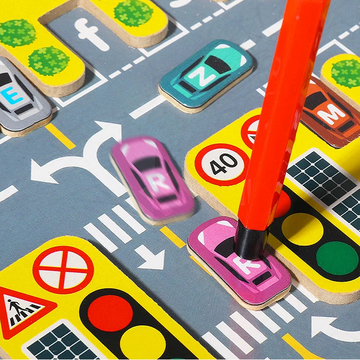 Magnetic Alphabet Matching & Spelling Game - The Racecourse