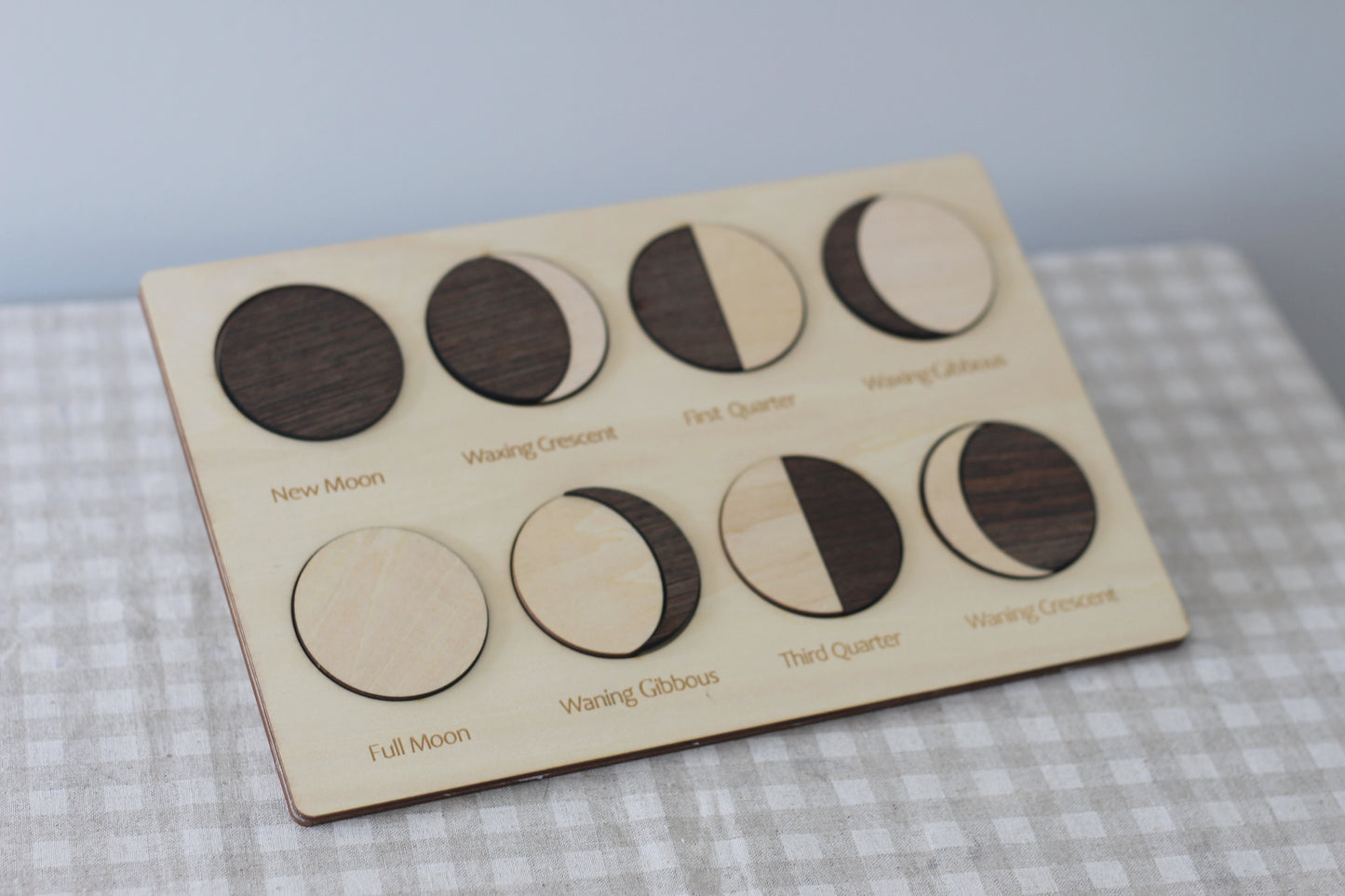 Phases of the Moon Wooden Puzzle