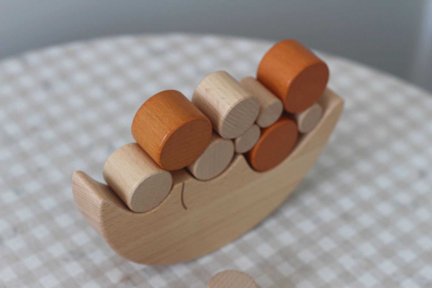 Stacking & Balancing Wooden Toy - Balancing Moon
